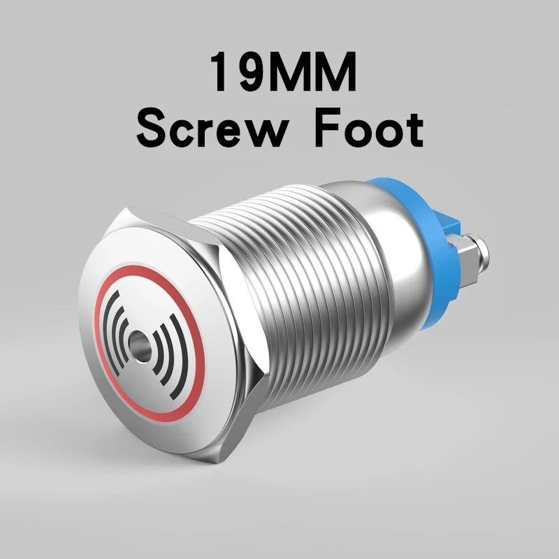 

Металлический зуммер 16 мм 19 мм 22 мм, прерывающий звук 80 дБ, винтовая Ножка корпуса из нержавеющей стали/сварочная ножка, красная железная строчка 12-24 В