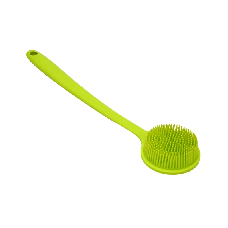 

Back Brush, Silicone Body Brush Double Sided Brush, Long Handle Anti-Slip Shower Brush