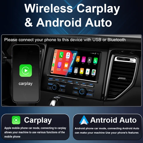 Автомобильный радиоприемник Carplay Android Auto для Renault Dacia Duster Sandero Lodgy Dokker, мультимедийный стереоплеер, GPS-навигация, головное устройство
