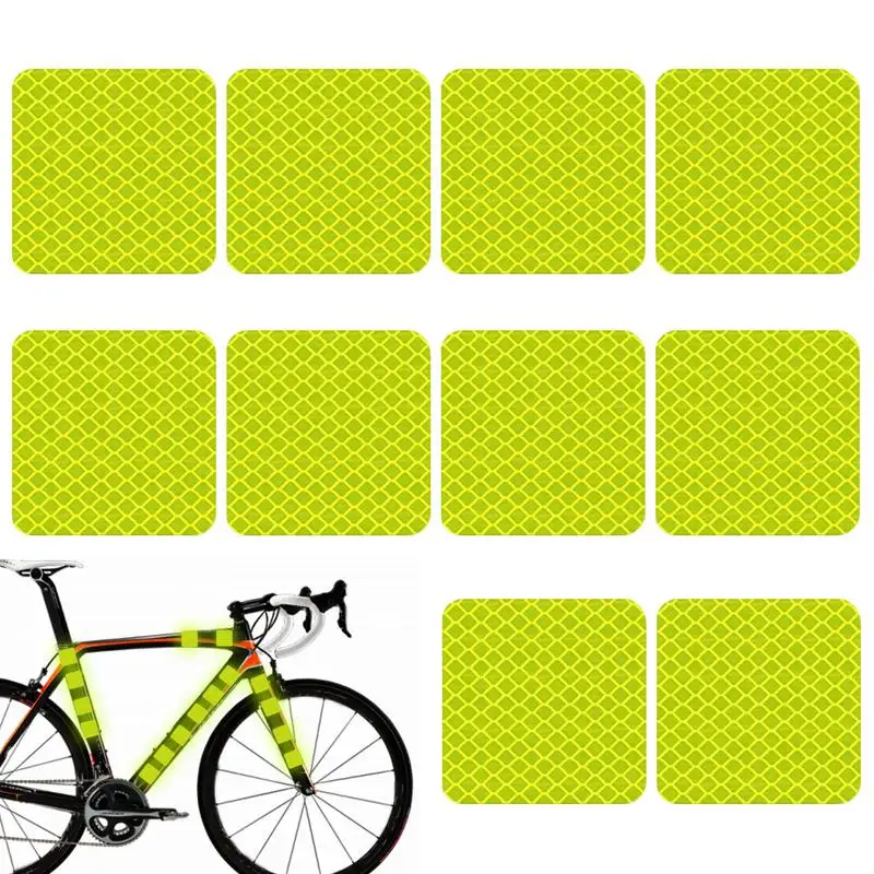 

Universal Car Reflective Tape 4-PCS Universal Safety Reflective Decal Tape Anti-Collision Night Driving Safety Warning Mark For