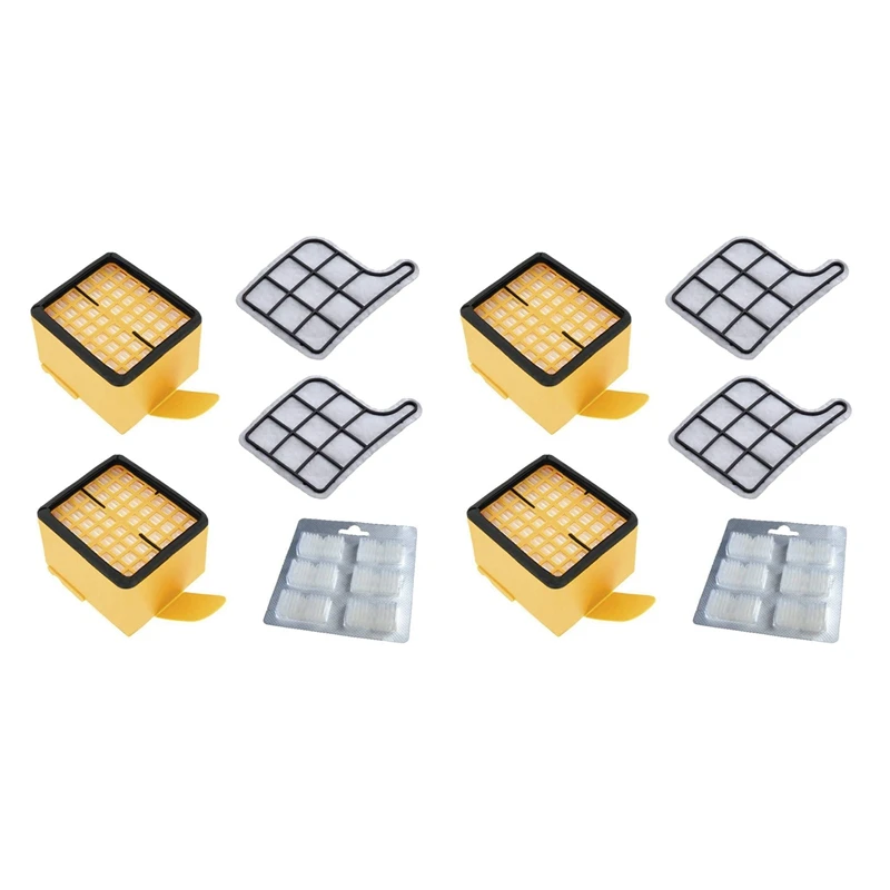 

Zubehoer Sets For Vorwerk - Kobold 135/136 / VK136 - 4 X Hygiene Filter + 4 X Motor Protection Filter + 12 X Fragrance