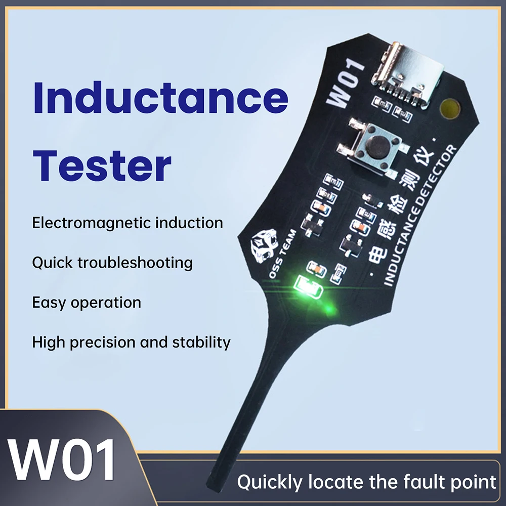 W01 Inductor Detector Tool Motherboard Coil Tester for phone motherboard Repair Electromagnetic Indu