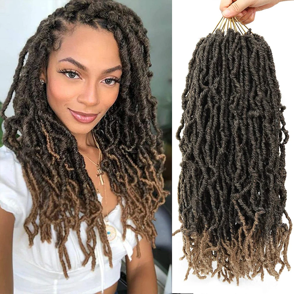 

Hair Nest Faux Locs Crochet Hair New Soft Locs Crochet Hair Pre-looped Natural Crochet Braids Locs Synthetic Hair For Women
