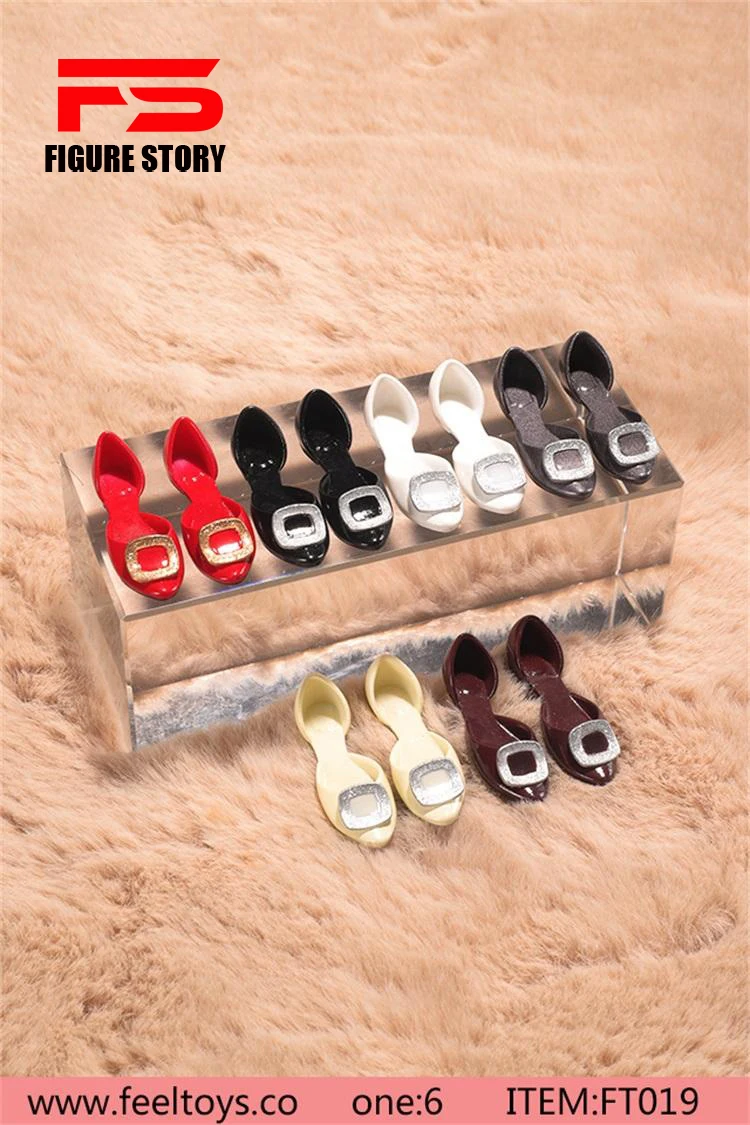 

Feeltoys In Stock 1/6 Scale FT019 Flat Shoes 6 Colors For Sexy Female Soldier Sandals Single Shoes For Collection