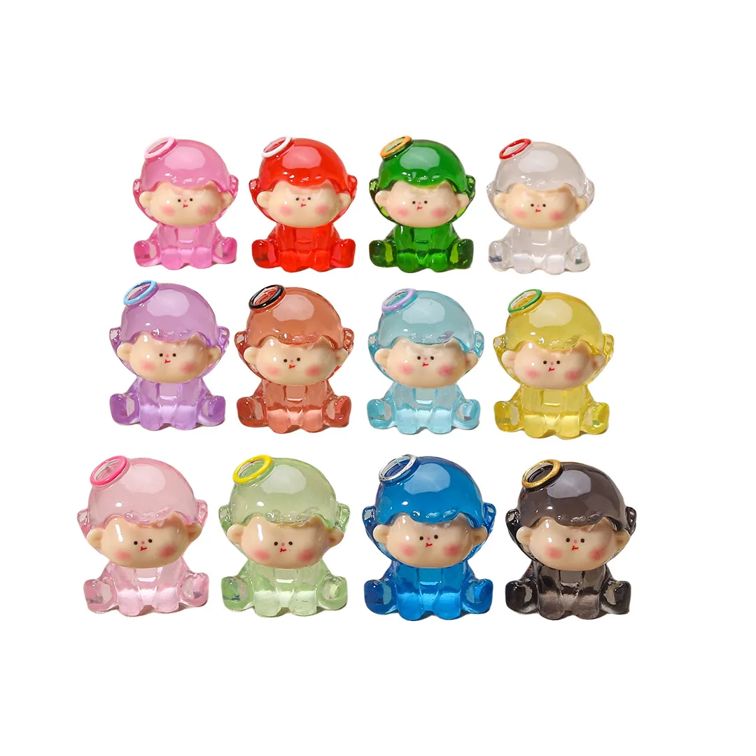 6 шт. новые мини-светящиеся подвески из смолы материалы для самостоятельного