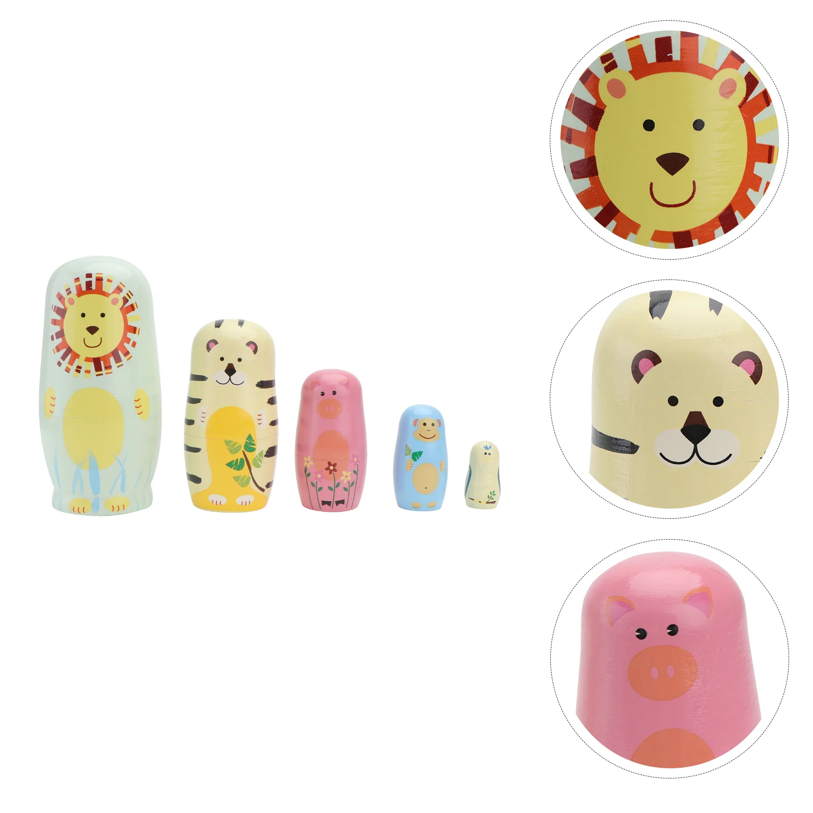 

Russian Nesting Christmas Stackingtoys Babushka Stackable Wooden Figurines