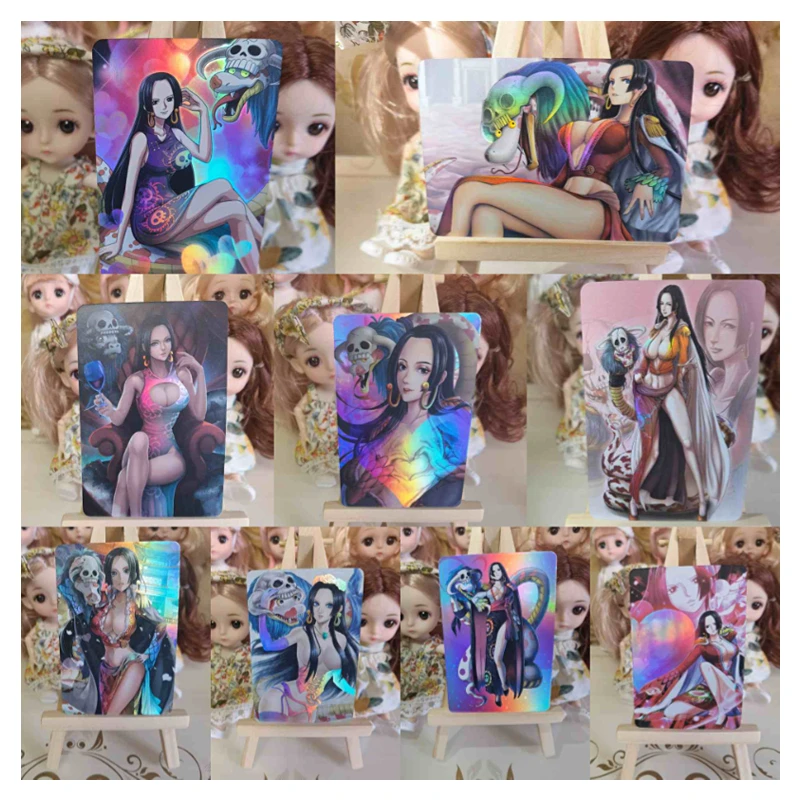 

Аниме ONE PIECE Color Flash Card Сексуальная красивая фигурка Boa Hancock Мальчики любит собирать карты игрушечные карты Рождественские Игрушки Подарки