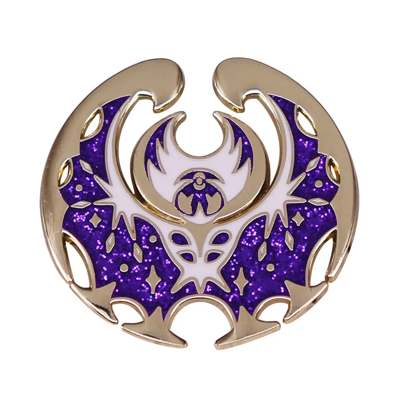 

Жесткие эмалированные булавки в стиле аниме для игр, Забавный металлический рюкзак, шляпа, сумка, воротник, лацкан, значок для мужчин и женщи...