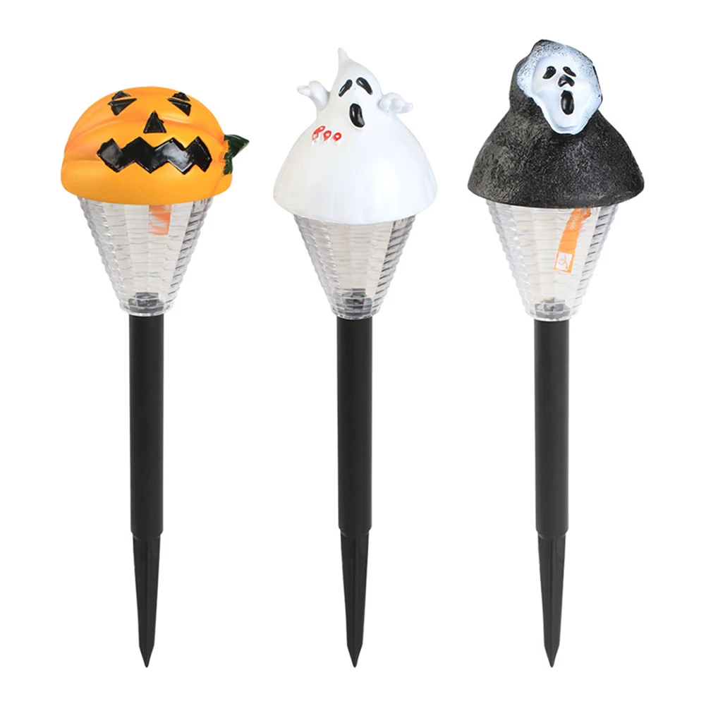 

LED Solar Light Halloween Pumpkin Ghost Lawn Stake Lamp Yard Festival Decor