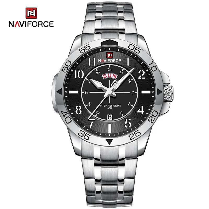 

Naviforce Men's Sports Watches Pagani Design Watches New Fashion Waterproof Stainless Steel Quartz Wristwatch Relogio Masculino