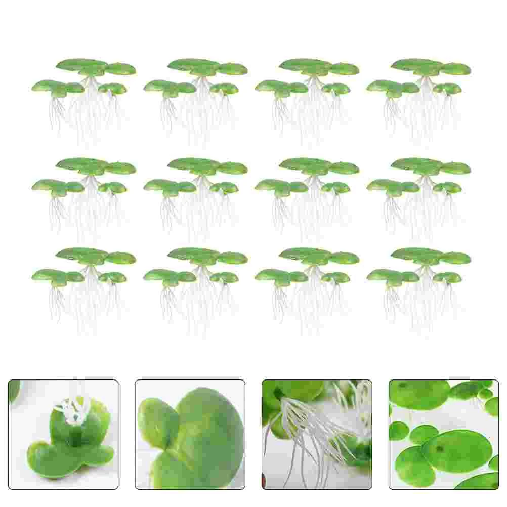 

Aquarium Tank Duckweed Floating Fake Water Artificial Decor Aquatic Live Planted Substrate Simulated Decorations Ornament Mini