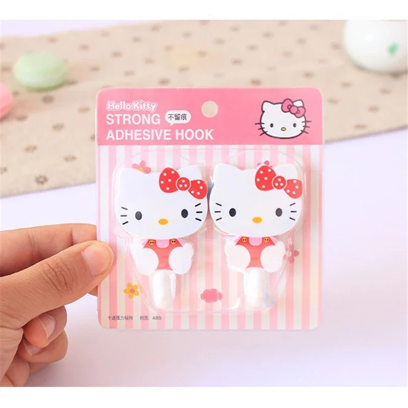 Настенные крючки Sanrio Hello Kitty милый мультяшный Кот KT модный прочный клей Не