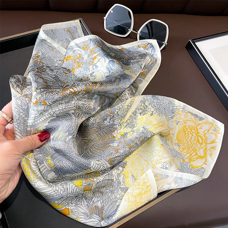 100% натуральный шелковый шарф модная женская шаль платок из пашмины женский