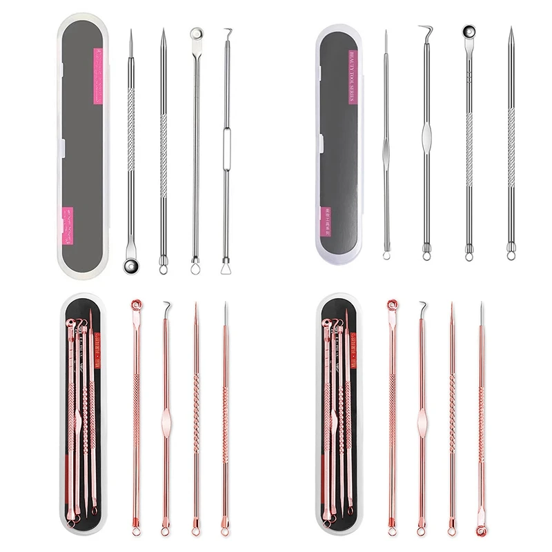 

Stainless Steel Acne Remover Needle Pimple Blackhead Remover Squeeze Deep Cleansing Facial Blackhead Eliminators Skin Care Tools