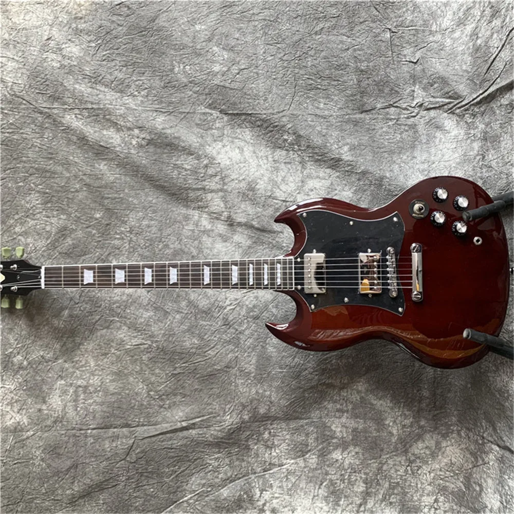 

Wholesale Wine Red SG Electric Guitar Free Shipping Guitars Guitarra