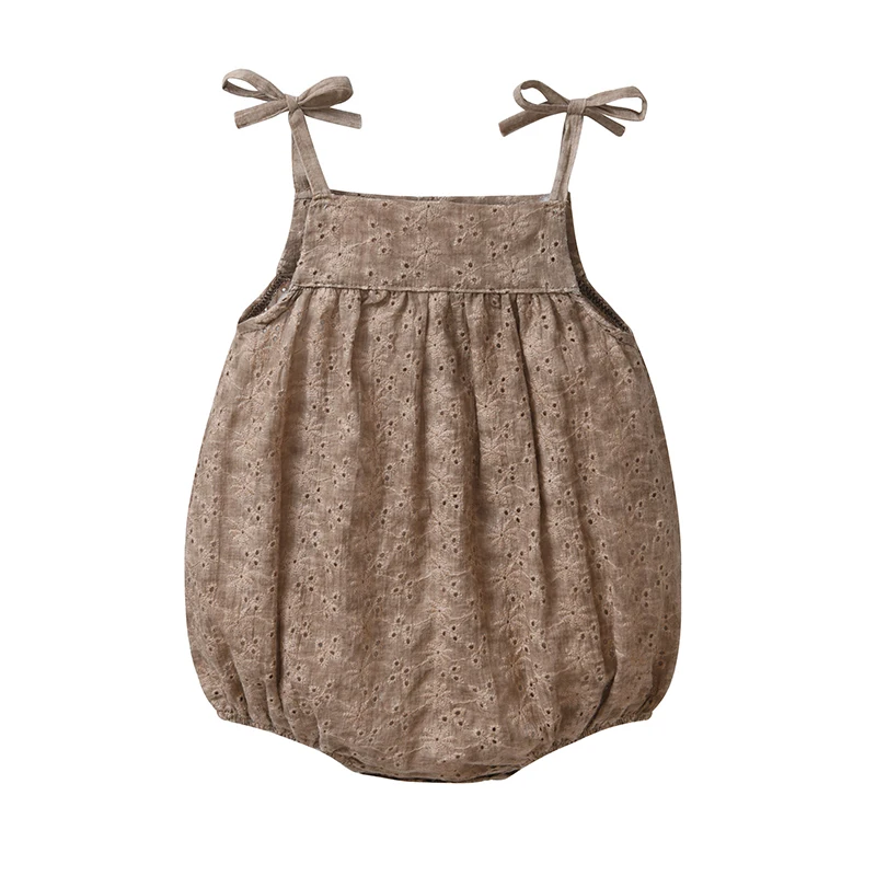 Летний однотонный Комбинезон для маленьких девочек от 0 до 2 лет - купить по