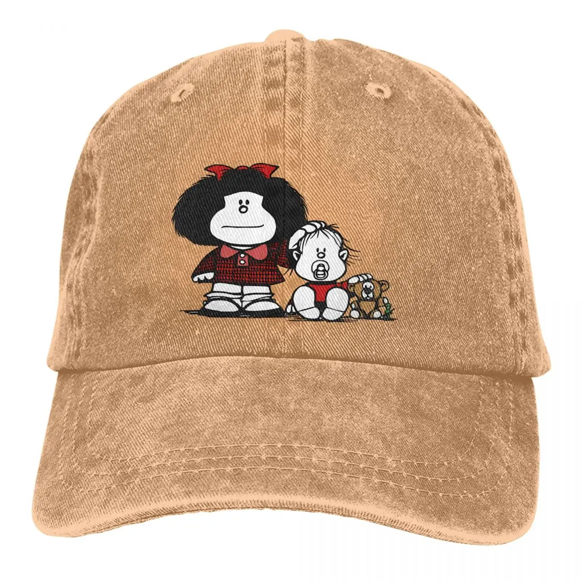 Мультяшная многоцветная шляпа Mafalda женская кепка с козырьком