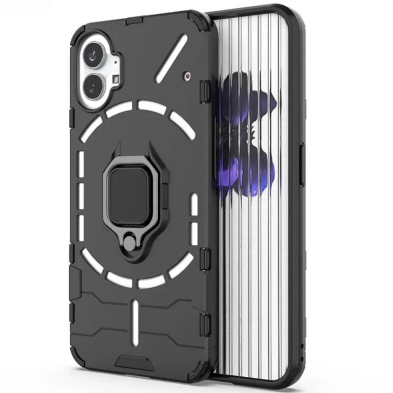 

Shockproof Armor Case for Nothing Phone 2 1 Phone2 Metal Ring Stand Phone Case Back Cover for Nothing Phone 1 Phone1 Shell Funda