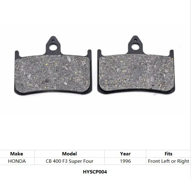 Передние и задние тормозные колодки мотоцикла подходят для HONDA CB400 F