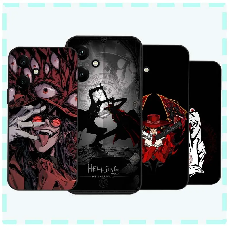 Фото Чехол для телефона Huawei Honor 600 500 400 300 200 100 30S 30i 30 20i 20e Lite Pro Plus с изображением Аниме Алукард Хеллсинг, черный №1