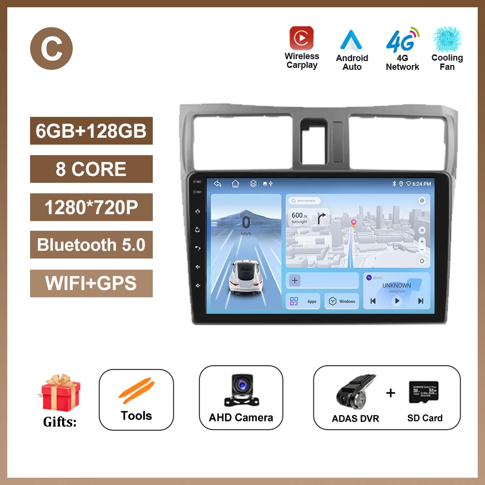 

Автомобильный радиоприемник Android 15 для Nissan Cefiro A33 1998–2003 GPS-навигация Сенсорный QLED-экран Мультимедийный автоматический видеоплеер 4G WIFI DSP