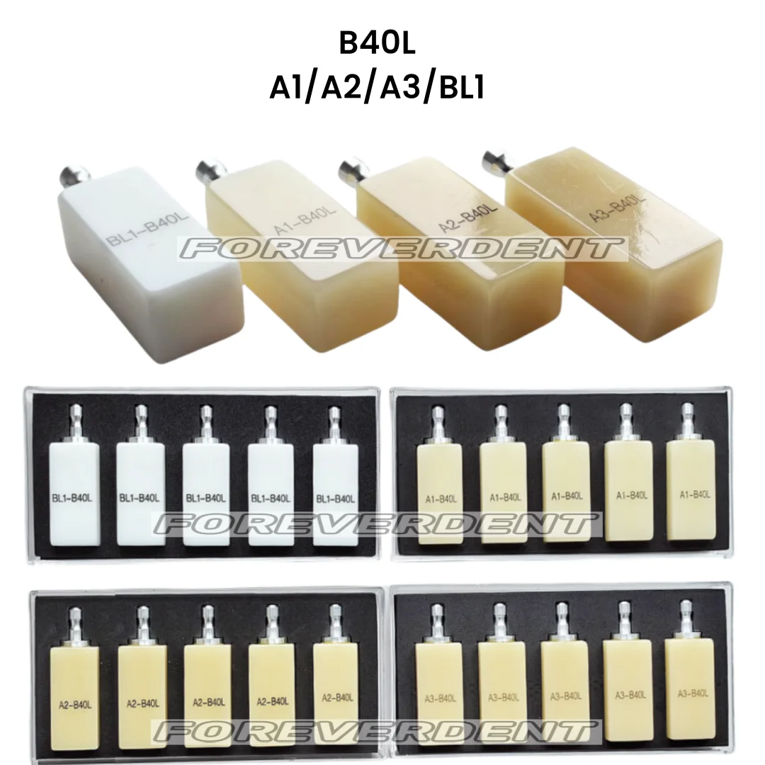 B40L стоматологические необжигающие блоки PMMA Sirona Cerec CAD CAM отбеленные A1 A2 A3 BL1 мост