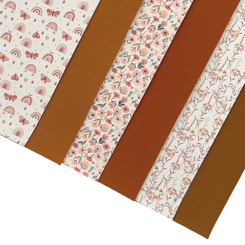 Новый Радужный 30x22 см/A4 осенний цвет коричневые цветы комплект из искусственной