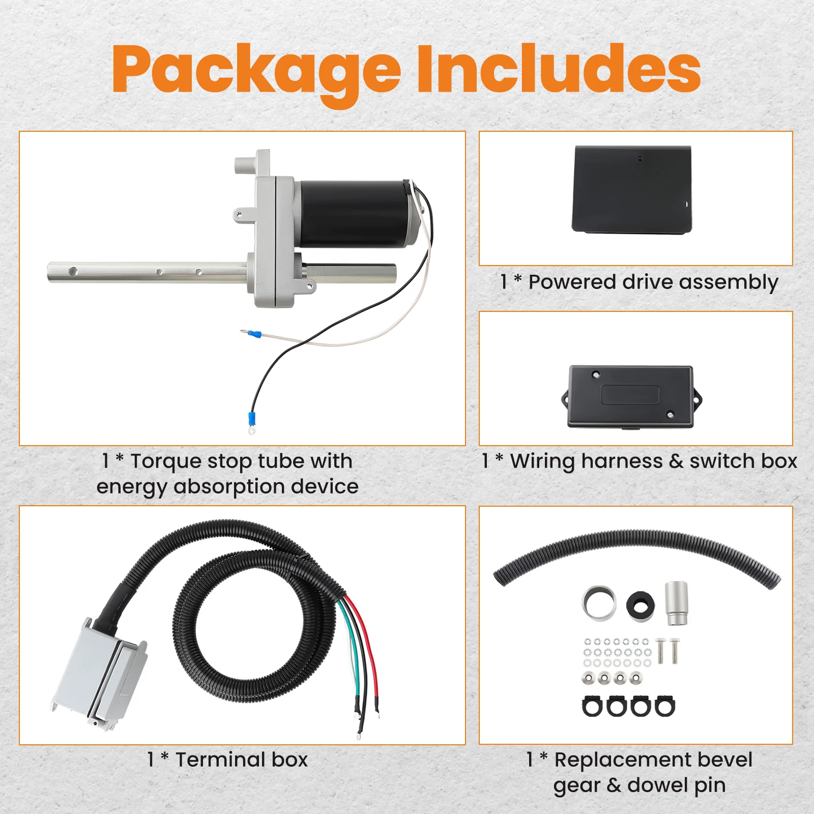 Комплект домкрата для прицепа с электроприводом туристического автомобиля