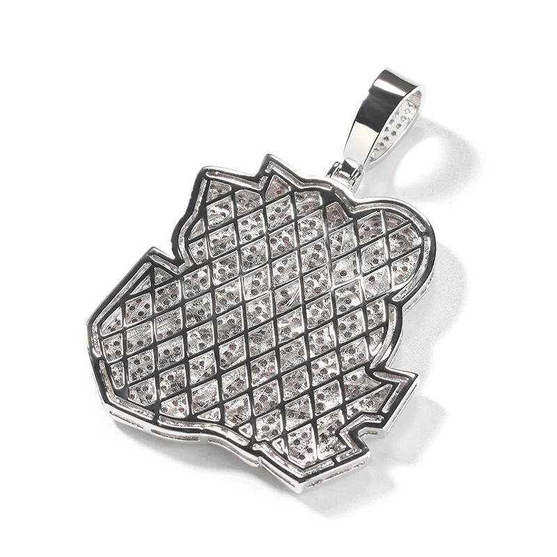 Хип-хоп 3A + CZ камень с покрытием Bling Iced Out 80-х годов детские подвески ожерелья для
