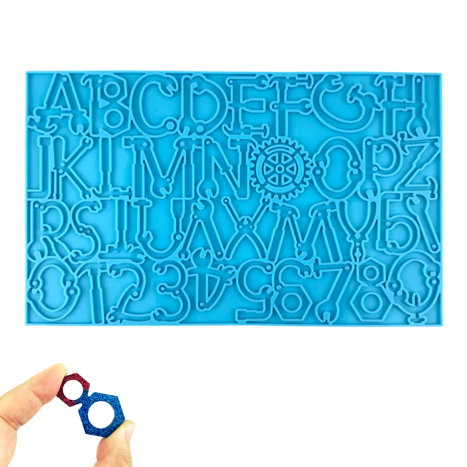 

Форма алфавита из смолы, форма для самостоятельного литья с цифрами и буквами, форма для алфавита с алфавитом, силиконовые формы для изготов...