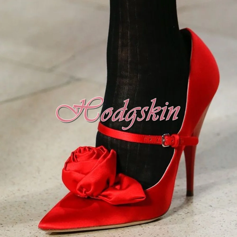

Шелковые цветочные ремешки, туфли-лодочки с пряжкой, женское платье, искусственный Носок, однотонные неглубокие туфли-лодочки на шпильках, весенние вечерние свадебные туфли, новинка