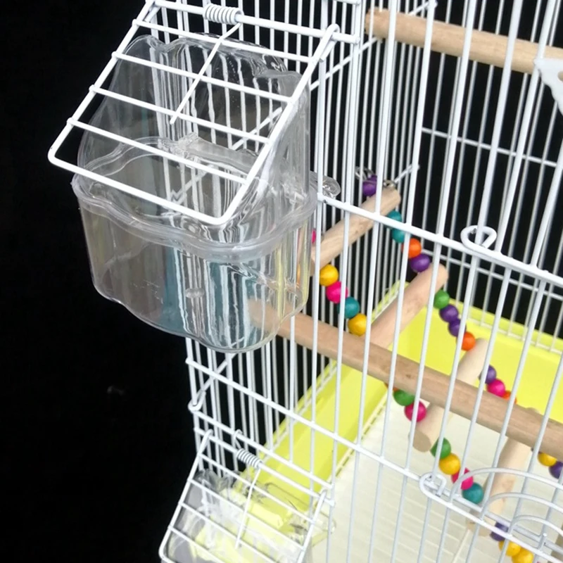 2 шт. кормушка для попугаев большая емкость миска воды прозрачная корто птиц