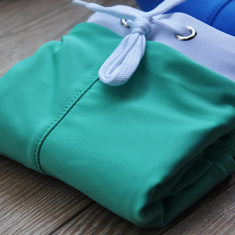 Men Swim Trunk Swimming Shorts Swimsuit Swimwear Boardshort with Pocket Quick Dry Beach Boxer Briefs Square Cut Bathing Suits