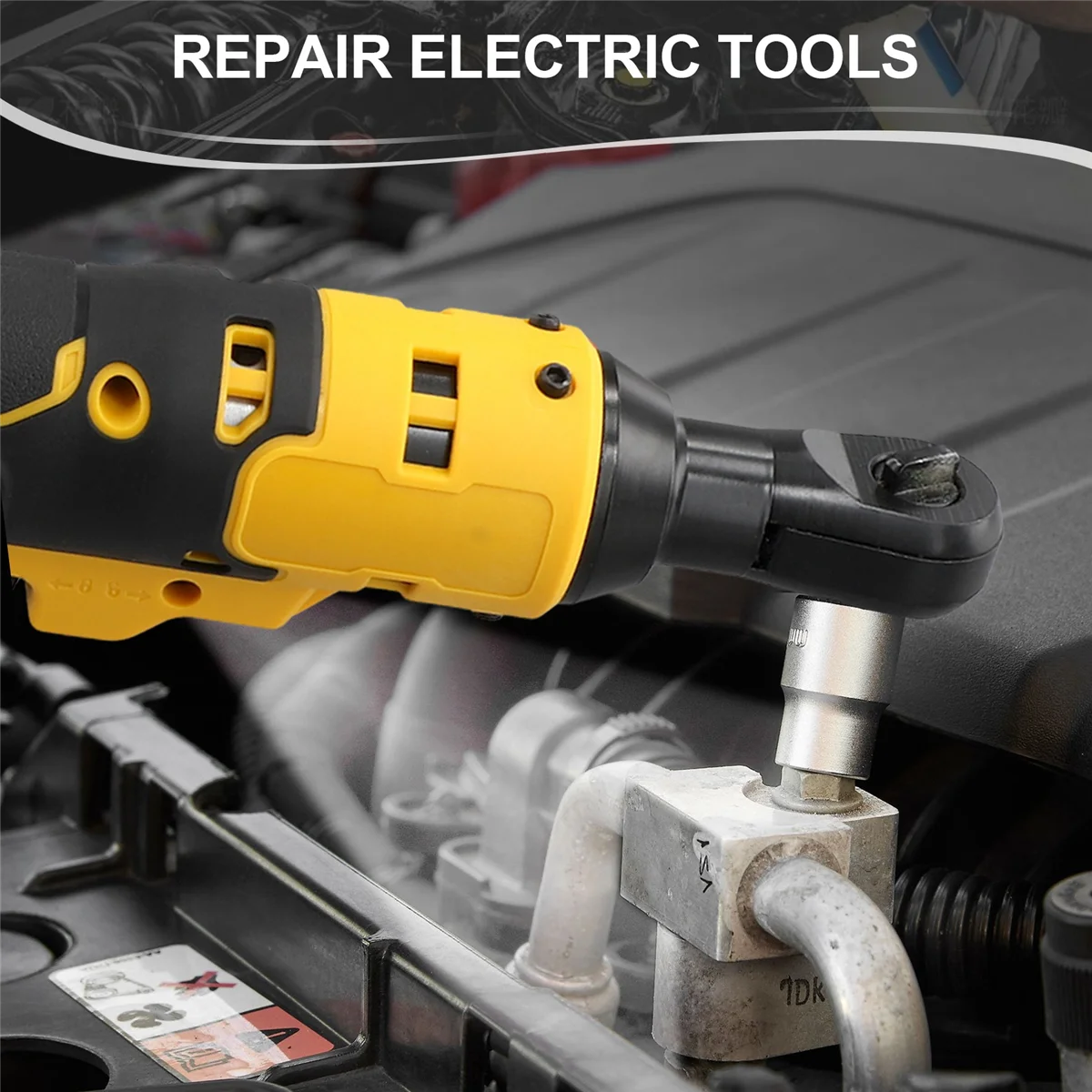 Электрический ключ с трещоткой 220 нм беспроводной драйвер 3/8 дюймов удаление