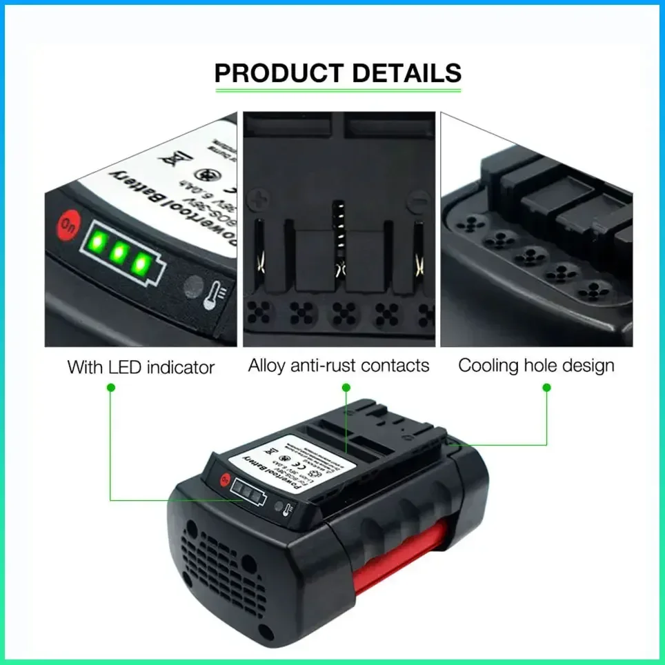 Фото Литий-ионный аккумулятор для Bosch 36 в 9000 мАч BAT4030 BAT4040 BAT4050 BTA4060 №2