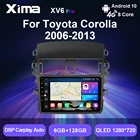 Автомобильный радиоприемник XIMA Pro 8Core 2Din Android 10, мультимедийное видео для Toyota Corolla E140150 2003- 2013, Авторадио Carplay, стерео, GPS