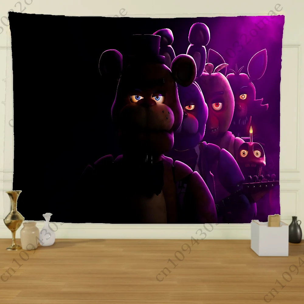 Fnaf F-Five-nights-At-F-Freddy Гобелен с креативным узором Фото Гостиная Настенный