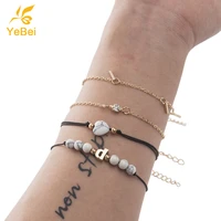 4pcs bracelets woman fashion 2022 summer jewelry paracord bracelet personalized wristband hand band sales with free shipping