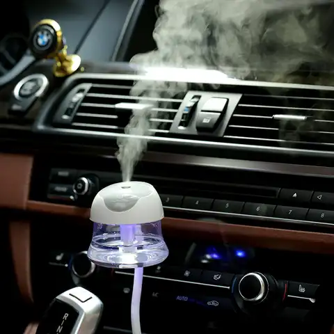 Портативный USB мини-увлажнитель воздуха, очиститель воздуха, гибкие увлажнители холодного тумана, USB-генератор тумана для автомобиля, дома и...