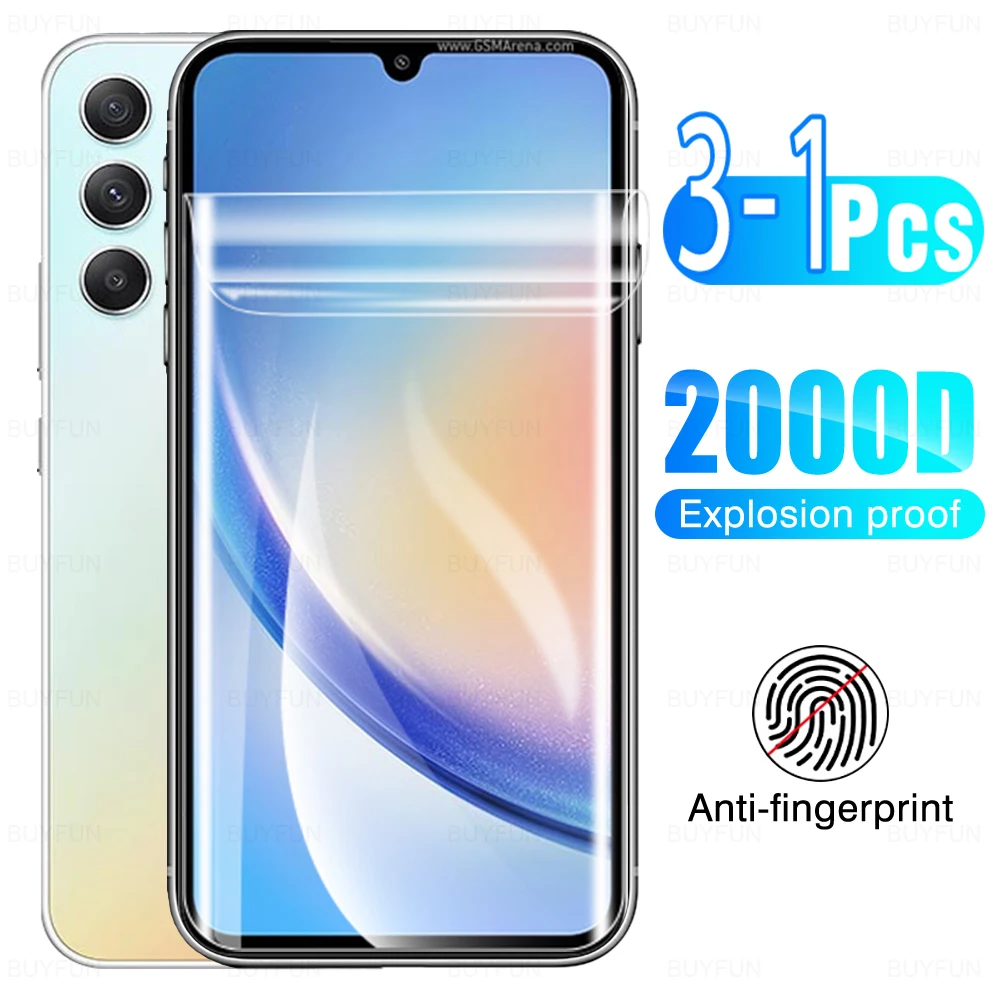 

2000D 3PCS/2PCS/1PC Hydrogel Films For Samsung Galaxy A34 A54 A33 5G A32 4G A31 A30s A40 A41 A42 A50 A50s A51 A52 A52s A53
