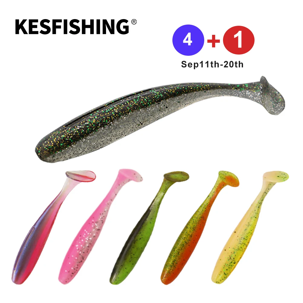 KESFISHING ES Easy Shiner 50mm 76 100 125 150 180mm Soft Silicone Bait For all Fish Pesca Artificial Fishing Lure