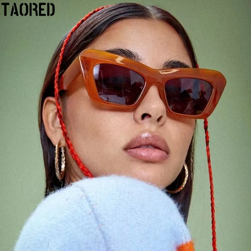 

Новинка Модные женские солнцезащитные очки кошачий глаз стильные элегантные очки Роскошные дизайнерские женские уличные винтажные очки ...