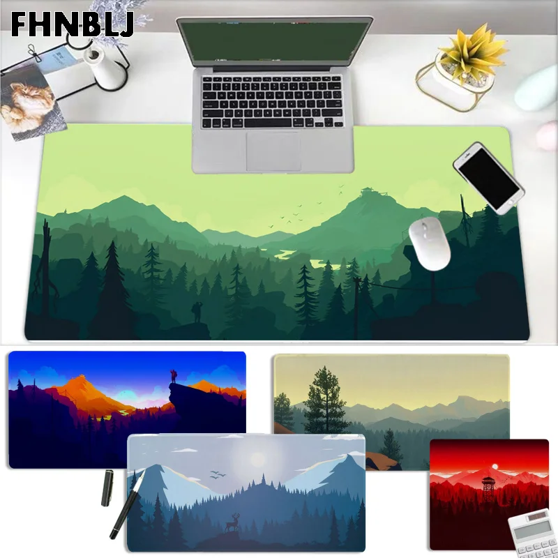 Коврик для мыши Deep Forest Firewatch, большой игровой коврик для мыши, геймерский коврик для клавиатуры, коврик для мыши, подарок для друга