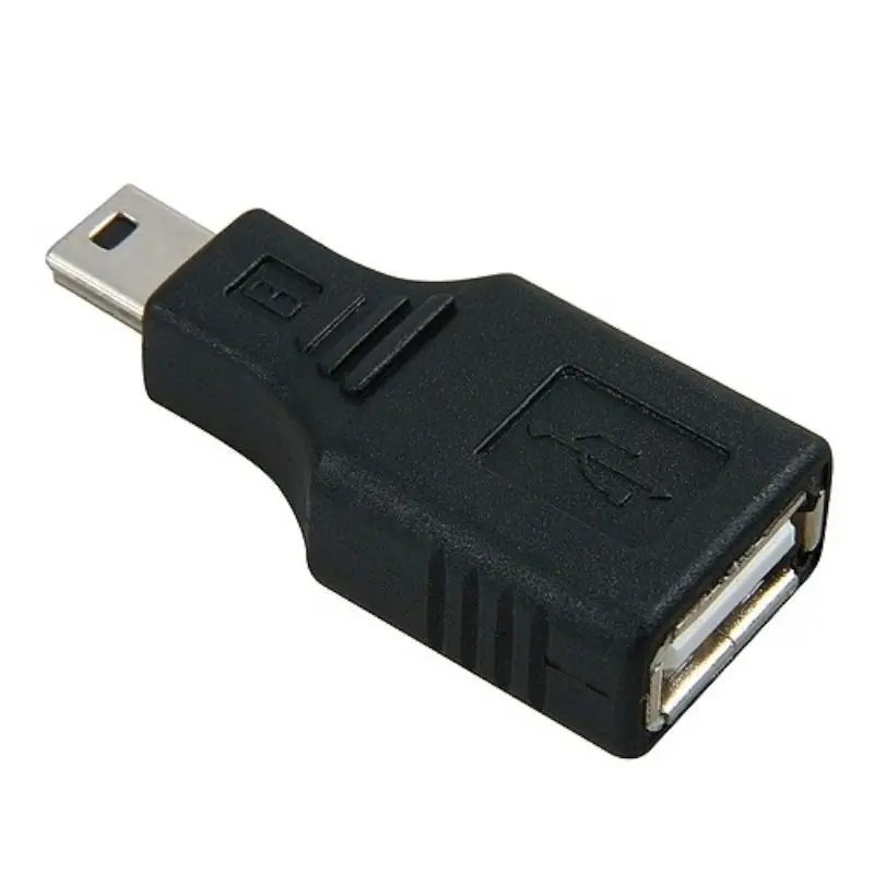 Переходник Mini USB (штекер)/USB (гнездо) поддержка OTG для передачи и синхронизации
