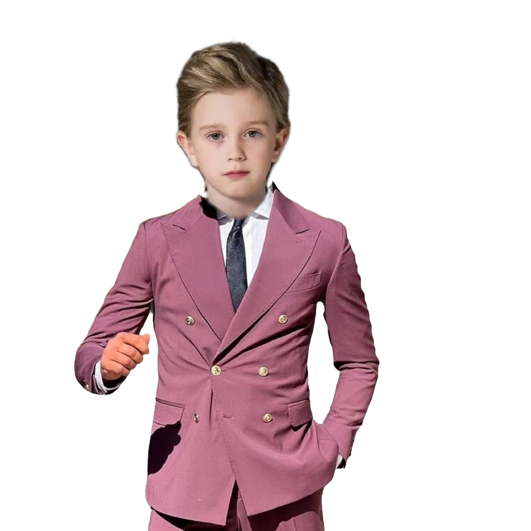 

Костюм для мальчиков официальная одежда Индивидуальный размер комплект блейзеры детский смокинг оптовая продажа элегантный костюм для свадебной церемонии 2 предмета пиджак + брюки