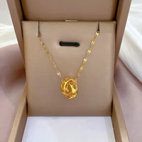 necklaces for women 2021 jewelry new fashion creative lucky ring gold clavicle chain titanium choker mothers day gift