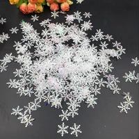 300pcs artificial snowflake ornaments window sticker snowflakes holiday wedding party throwing confetti christmas decorations