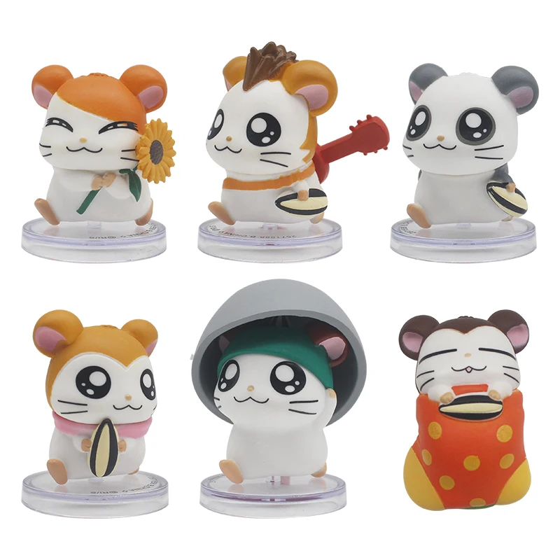 Фигурка Trotting Hamtaro фигурка аниме креативная милая модель украшения коробка