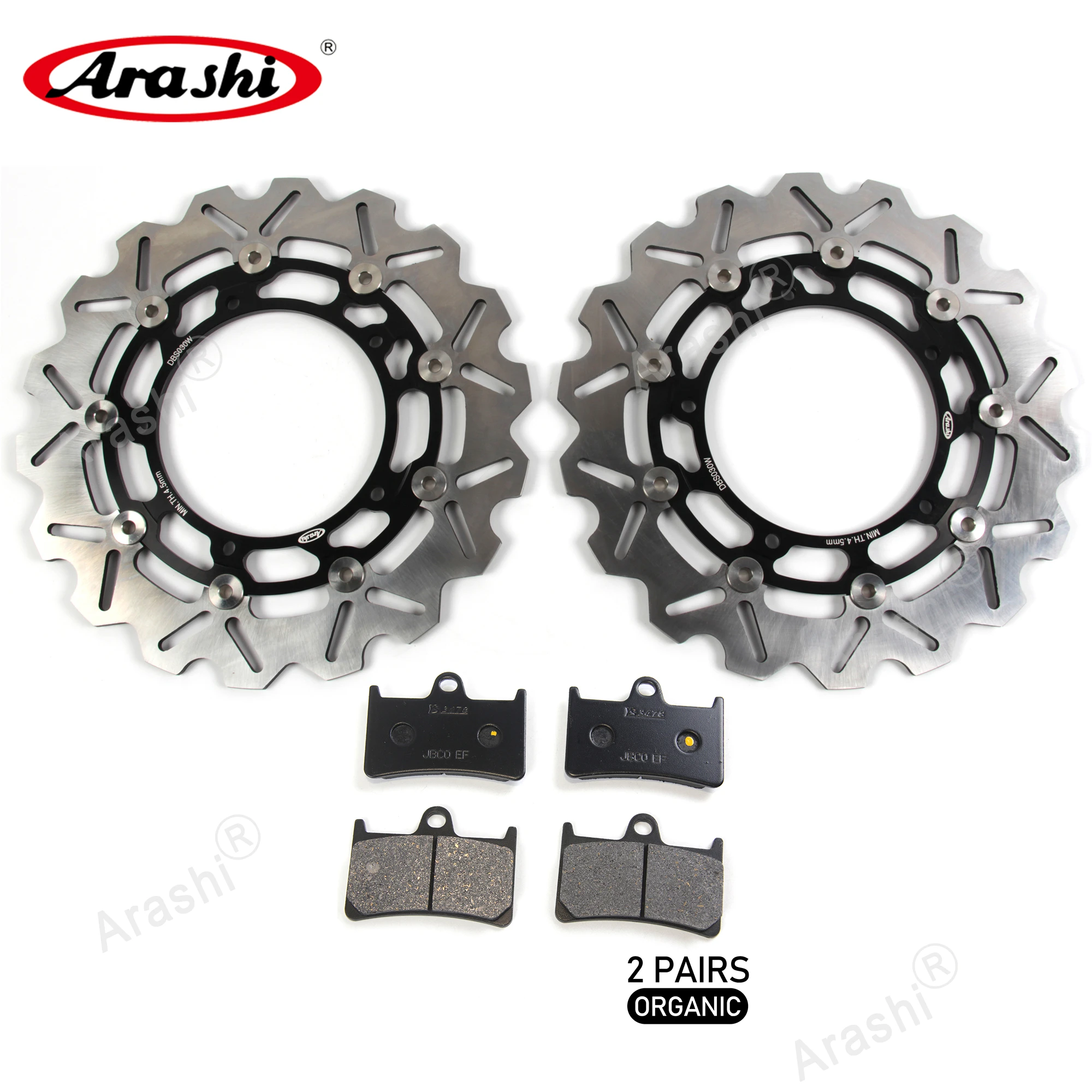 

Полностью плавающие передние тормозные колодки с дисковым ротором Arashi CNC для YAMAHA FZ6 FAZER S2 600 2007 2008, диск для мотоцикла, Органическая колодка