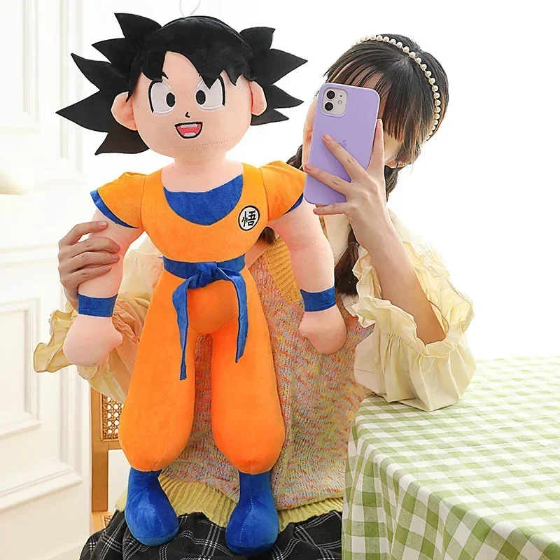 90 см аниме Dragon Ball Son Goku плюшевая игрушка Super Saiyan Kakarotto мягкие плюшевые куклы